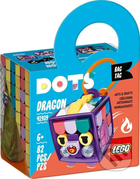 Spoločenská hra: LEGO® DOTS 41939 Ozdoba na tašku – dráčik (LEGO). LEGO, 2021 Spoločenská hra: LEGO® DOTS 41939 Ozdoba na tašku – dráčik (LEGO). LEGO, 2021