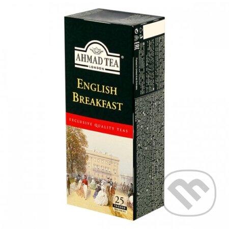 Kávy a čaje: Čierny čaj English Breakfast tea (AHMAD TEA). AHMAD TEA, 2021 Kávy a čaje: Čierny čaj English Breakfast tea (AHMAD TEA). AHMAD TEA, 2021