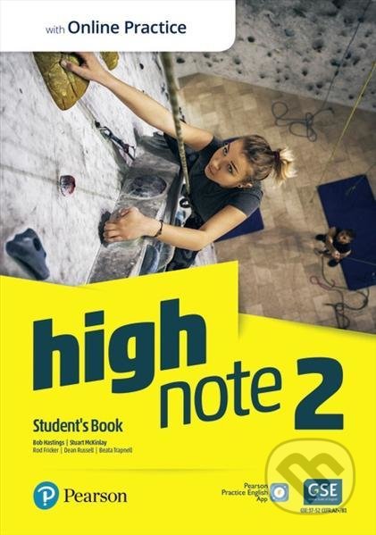 High Note 2 Student´s Book with Pearson Practice English App + Active Book - Bob Hastings, Pearson, 2021