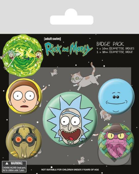 Set odznakov - Rick a Morty, EPEE, 2021