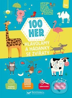 Kniha: 100 her, Hlavolamy a hádanky se zvířaty (Svojtka&Co.). Svojtka&Co., 2021 Kniha: 100 her, Hlavolamy a hádanky se zvířaty (Svojtka&Co.). Svojtka&Co., 2021