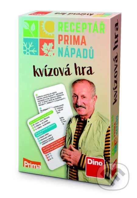 Spoločenská hra: Receptář prima nápadů – kvízová hra (Dino). Dino, 2021 Spoločenská hra: Receptář prima nápadů – kvízová hra (Dino). Dino, 2021