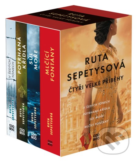 Kniha: Ruta Sepetys: Čtyři velké příběhy (Ruta Sepetys). CooBoo CZ, 2021 Kniha: Ruta Sepetys: Čtyři velké příběhy (Ruta Sepetys). CooBoo CZ, 2021