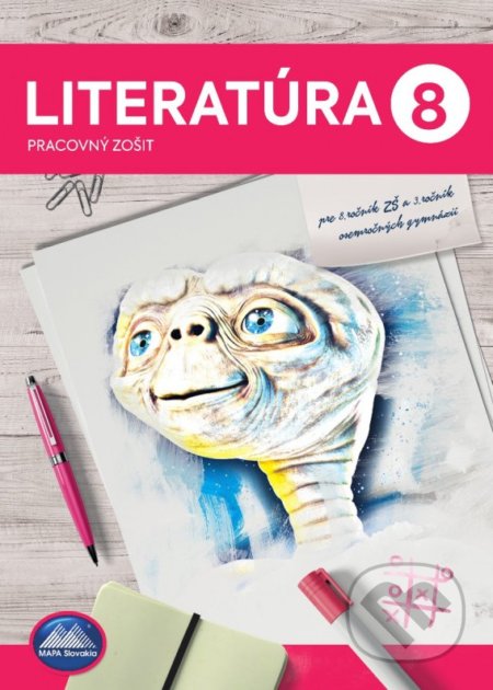 Kniha: Literatúra 8 - Pracovný zošit (Adriana Hlavinková). Mapa Slovakia Kniha: Literatúra 8 - Pracovný zošit (Adriana Hlavinková). Mapa Slovakia
