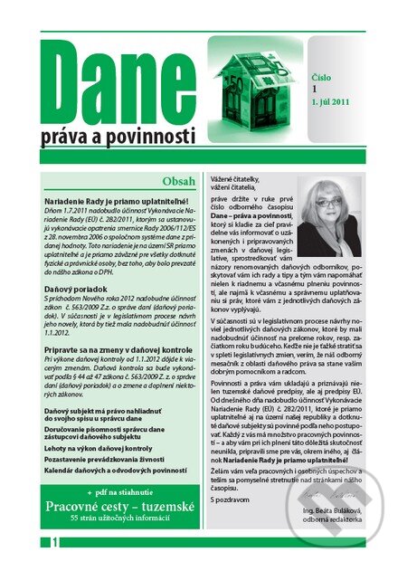Dane – práva a povinnosti (časopis) (Verlag Dashöfer). Verlag Dashöfer, 2013 Dane – práva a povinnosti (časopis) (Verlag Dashöfer). Verlag Dashöfer, 2013