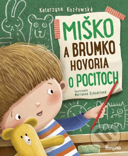 Kniha: Miško a Brumko hovoria o pocitoch (Katarzyna Kozlowska). Stonožka, 2021 Kniha: Miško a Brumko hovoria o pocitoch (Katarzyna Kozlowska). Stonožka, 2021