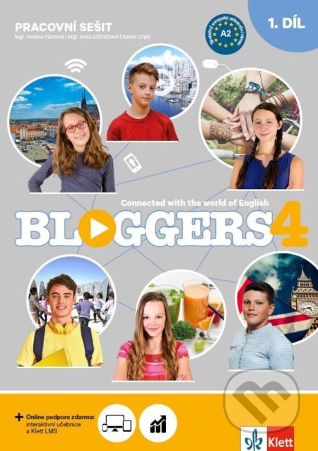 Kniha: Bloggers 4 (A2.2) – 2dílný pracovní sešit + žákovská licence (Klett). Klett, 2021 Kniha: Bloggers 4 (A2.2) – 2dílný pracovní sešit + žákovská licence (Klett). Klett, 2021