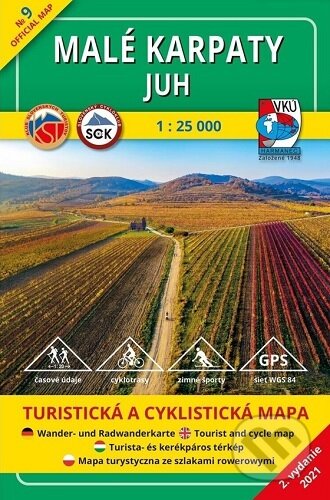 Malé Karpaty - Juh 1:25 000 (2.vydanie) (VKÚ Harmanec). VKÚ Harmanec, 2021 Malé Karpaty - Juh 1:25 000 (2.vydanie) (VKÚ Harmanec). VKÚ Harmanec, 2021