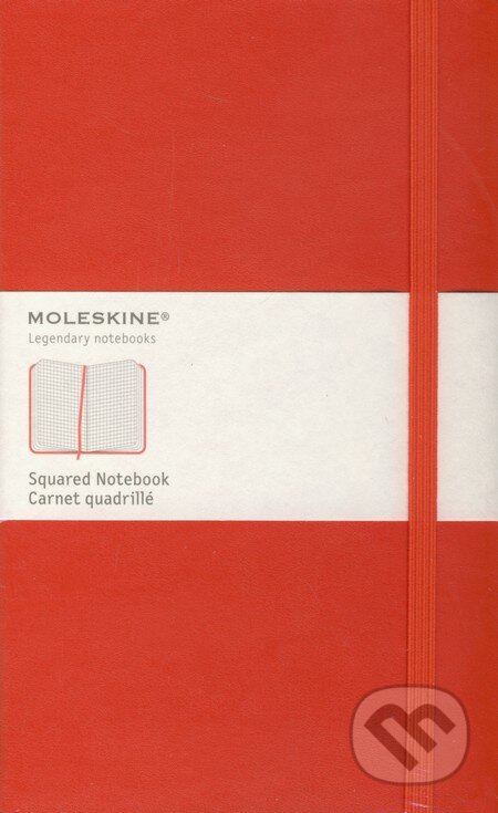 Moleskine - stredný štvorčekový zápisník (červený) (Moleskine). Moleskine Moleskine - stredný štvorčekový zápisník (červený) (Moleskine). Moleskine