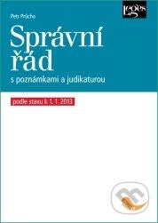 Kniha: Správní řád (Petr Průcha). Leges, 2012 Kniha: Správní řád (Petr Průcha). Leges, 2012
