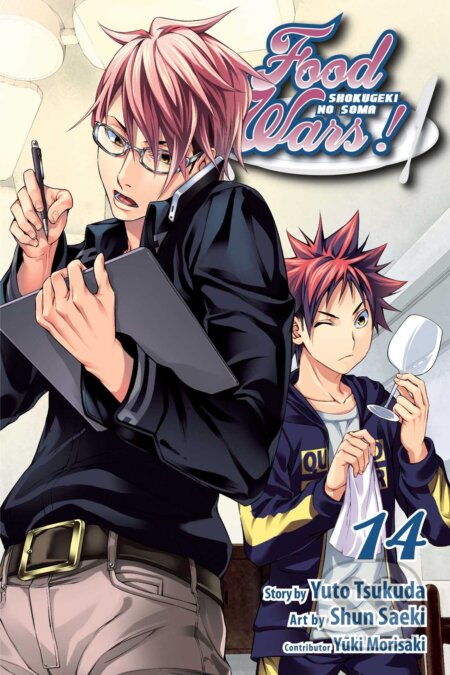 Kniha: Food Wars! 14 (Yuki Morisaki a Yuto Tsukuda). Viz Media, 2016 Kniha: Food Wars! 14 (Yuki Morisaki a Yuto Tsukuda). Viz Media, 2016