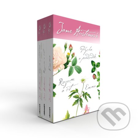 Kniha: Pýcha a předsudek / Rozum a cit / Emma (box) (Jane Austen). Slovart CZ, 2021 Kniha: Pýcha a předsudek / Rozum a cit / Emma (box) (Jane Austen). Slovart CZ, 2021