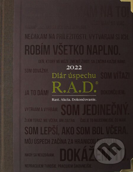 Kniha: Diár úspechu® 2022 - R.A.D (hnedý) (Andy Winson a Hana Trnčáková). Akadémia Andyho Winsona, 2021 Kniha: Diár úspechu® 2022 - R.A.D (hnedý) (Andy Winson a Hana Trnčáková). Akadémia Andyho Winsona, 2021