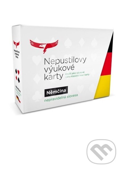 Kniha: Nemčina - výukové hrací karty - nepravidelná slovesa (Hana Homoláčová). Nepustilova jazyková škola, 2020 Kniha: Nemčina - výukové hrací karty - nepravidelná slovesa (Hana Homoláčová). Nepustilova jazyková škola, 2020