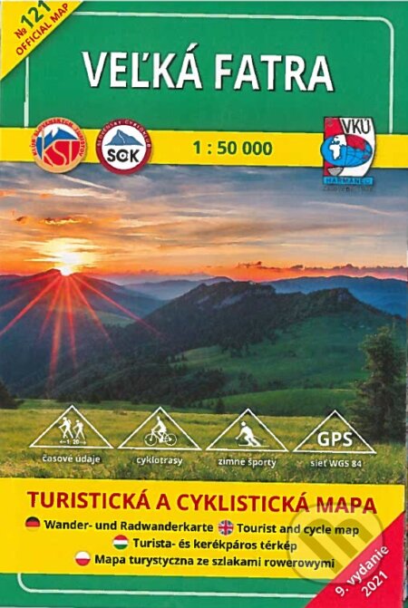 Velka Fatra 1:50 000 (VKÚ Harmanec). VKÚ Harmanec, 2021 Velka Fatra 1:50 000 (VKÚ Harmanec). VKÚ Harmanec, 2021