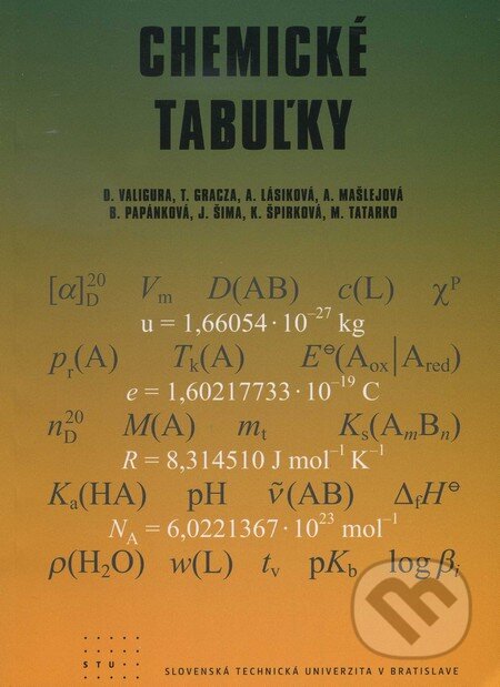 Kniha: Chemické tabuľky (STU). STU, 2011 Kniha: Chemické tabuľky (STU). STU, 2011