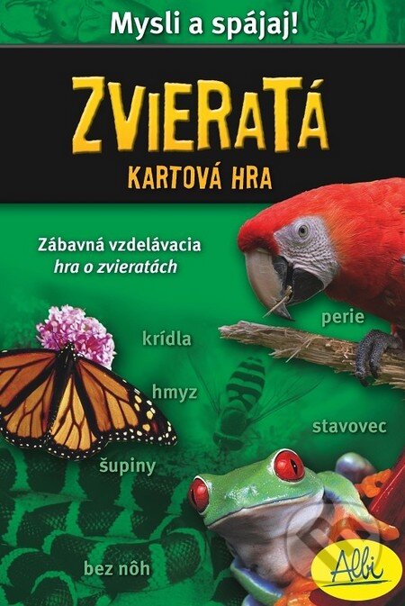 Spoločenská hra: Zvieratá Mysli a spájaj! Kartová hra - Zvieratá (Albi). Albi, 2011 Spoločenská hra: Zvieratá Mysli a spájaj! Kartová hra - Zvieratá (Albi). Albi, 2011