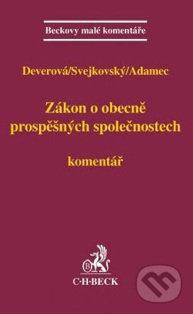 Kniha: Zákon o obecně prospěšných společnostech (C. H. Beck). C. H. Beck, 2011 Kniha: Zákon o obecně prospěšných společnostech (C. H. Beck). C. H. Beck, 2011