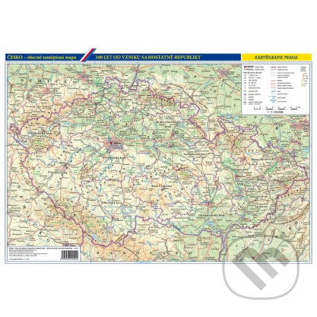 Kniha: Vývoj českého státu/Česko - obecně zeměpisná mapa, 1 : 1 150 000 (Kartografie Praha). Kartografie Praha, 2018 Kniha: Vývoj českého státu/Česko - obecně zeměpisná mapa, 1 : 1 150 000 (Kartografie Praha). Kartografie Praha, 2018