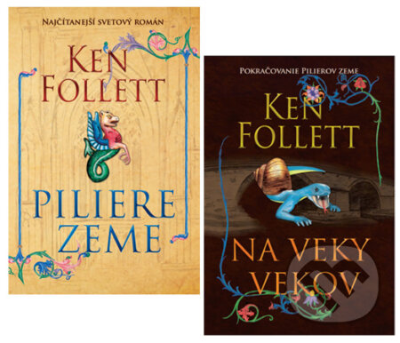 Kniha: Piliere zeme + Na veky vekov (komplet) (Ken Follett), 2011 Kniha: Piliere zeme + Na veky vekov (komplet) (Ken Follett), 2011