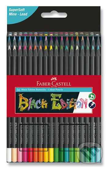 Pastelky Black Edition set 36 farebné (Faber-Castell). Faber-Castell, 2020 Pastelky Black Edition set 36 farebné (Faber-Castell). Faber-Castell, 2020
