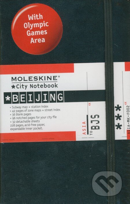 Moleskine CITY - malý zápisník Beijing (čierny), Moleskine