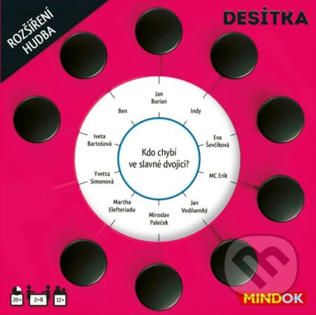 Spoločenská hra: Desítka: rozšíření Hudba (Mindok). Mindok, 2021 Spoločenská hra: Desítka: rozšíření Hudba (Mindok). Mindok, 2021