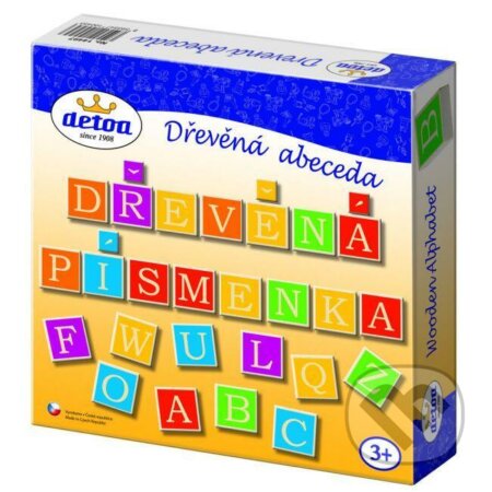 Spoločenská hra: Dřevěná ABECEDA výuková (DETOA). DETOA, 2021 Spoločenská hra: Dřevěná ABECEDA výuková (DETOA). DETOA, 2021