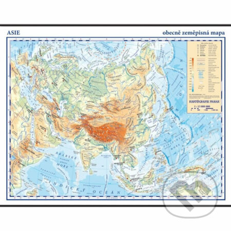 Asie - školní nástěnná obecně zeměpisná mapa, 1:13 mil./136x96 cm (Kartografie Praha). Kartografie Praha, 2006 Asie - školní nástěnná obecně zeměpisná mapa, 1:13 mil./136x96 cm (Kartografie Praha). Kartografie Praha, 2006