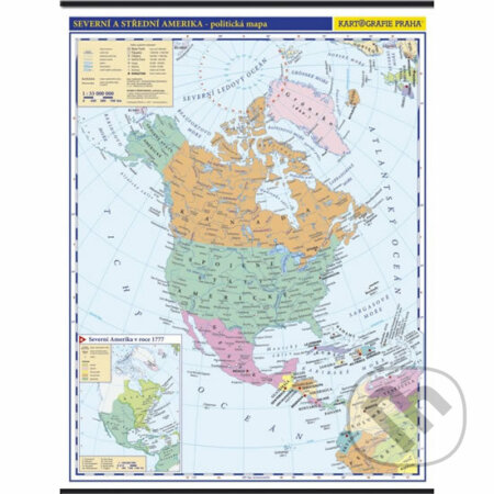 Severní a střední Amerika - školní nástěnná politická mapa 1:10 mil./96x126,5 cm (Kartografie Praha). Kartografie Praha, 2006 Severní a střední Amerika - školní nástěnná politická mapa 1:10 mil./96x126,5 cm (Kartografie Praha). Kartografie Praha, 2006