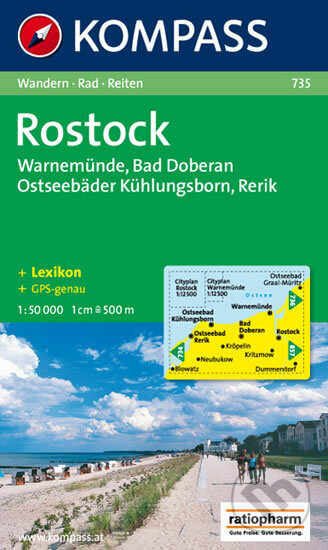 Kniha: Rostock,Warnemünde 1:50T (Kompass). Kompass, 2013 Kniha: Rostock,Warnemünde 1:50T (Kompass). Kompass, 2013