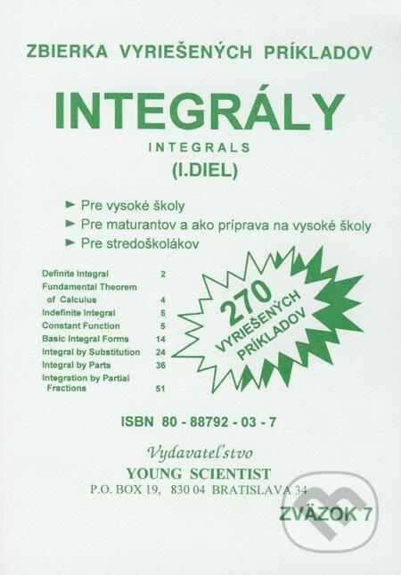 Integrály (I. diel) - Marián Olejár, Iveta Olejárová, Young Scientist