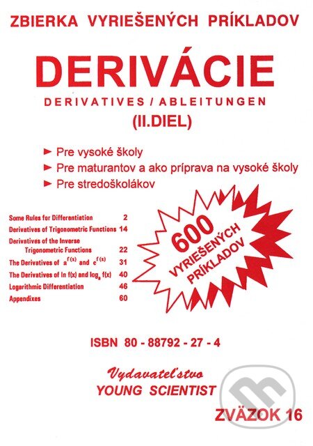 Kniha: Derivácie II. diel (Autorský kolektív). Young Scientist Kniha: Derivácie II. diel (Autorský kolektív). Young Scientist