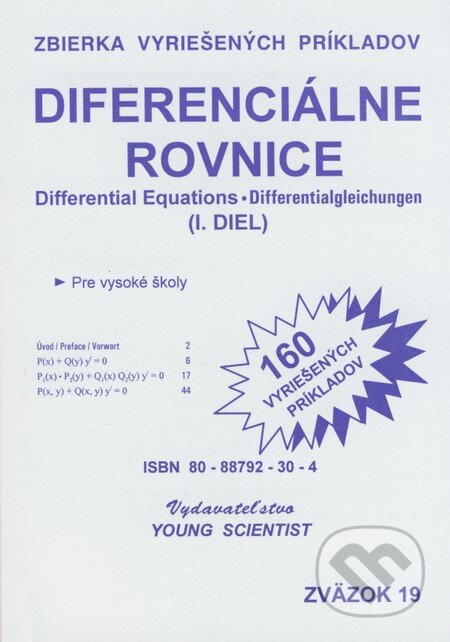 Kniha: Diferenciálne rovnice I. (Autorský kolektív). Young Scientist Kniha: Diferenciálne rovnice I. (Autorský kolektív). Young Scientist