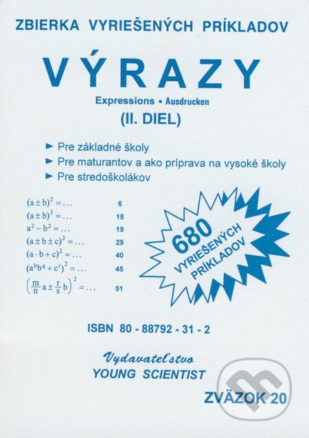 Kniha: Výrazy II. (Autorský kolektiv). Young Scientist Kniha: Výrazy II. (Autorský kolektiv). Young Scientist