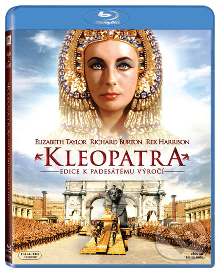 Film: Kleopatra (Darryl F. Zanuck, Joseph L. Mankiewicz a Rouben Mamoulian) (Blu-ray). Bonton Film, 1963 Film: Kleopatra (Darryl F. Zanuck, Joseph L. Mankiewicz a Rouben Mamoulian) (Blu-ray). Bonton Film, 1963