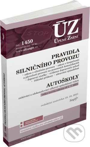 Kniha: Úplné Znění - 1450 Pravidla silničního provozu (Sagit). Sagit, 2021 Kniha: Úplné Znění - 1450 Pravidla silničního provozu (Sagit). Sagit, 2021