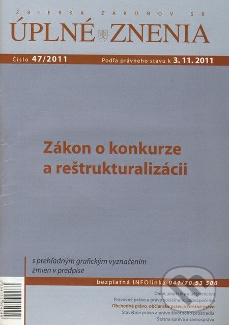 Úplné znenia 47/2011, Poradca podnikateľa, 2011