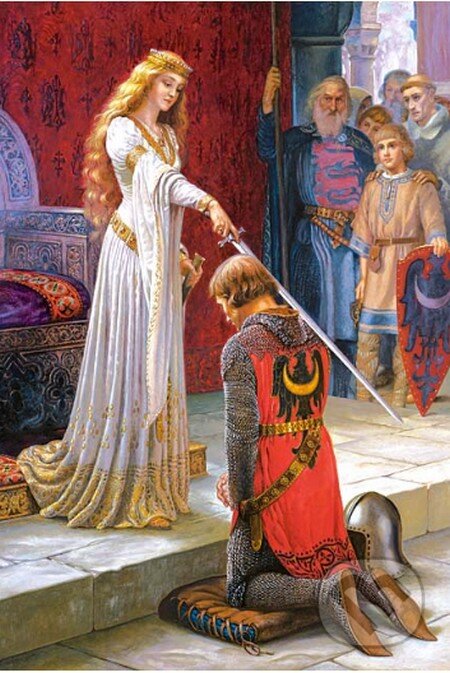 Puzzle: The Accolade, Edmund Blair Leighton (Castorland). Castorland Puzzle: The Accolade, Edmund Blair Leighton (Castorland). Castorland