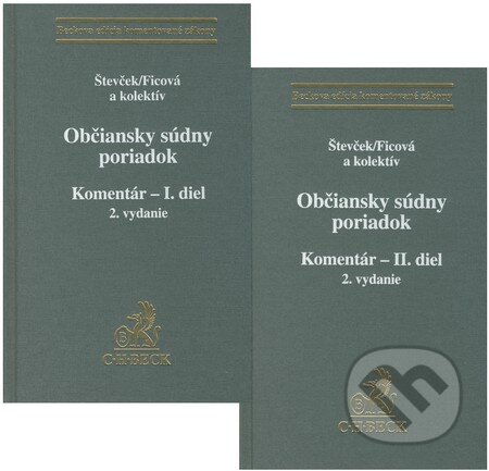 Kniha: Občiansky súdny poriadok (Marek Števček, Svetlana Ficová a kolektiv). C. H. Beck, 2012 Kniha: Občiansky súdny poriadok (Marek Števček, Svetlana Ficová a kolektiv). C. H. Beck, 2012