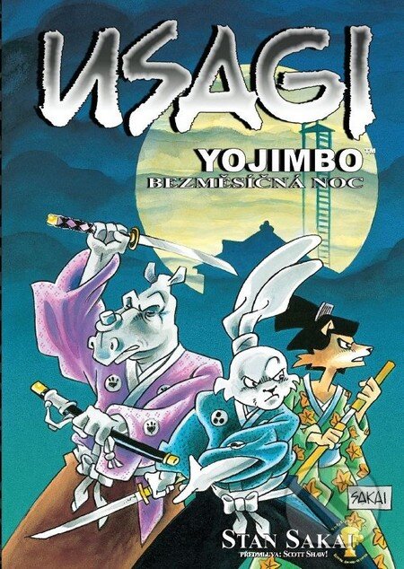 Kniha: Usagi Yojimbo 16: Bezměsíčná noc (Stan Sakai). Crew, 2012 Kniha: Usagi Yojimbo 16: Bezměsíčná noc (Stan Sakai). Crew, 2012