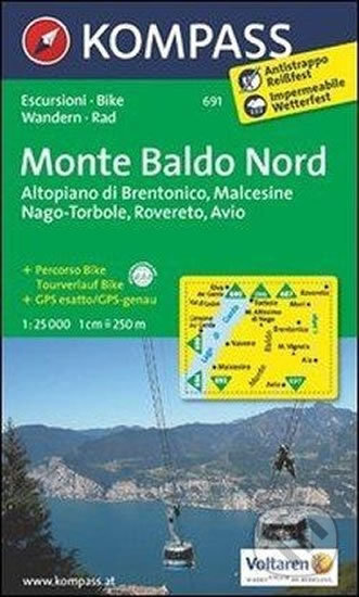 Monte Baldo Nord 691 / 1:25T NKOM, Kompass, 2013