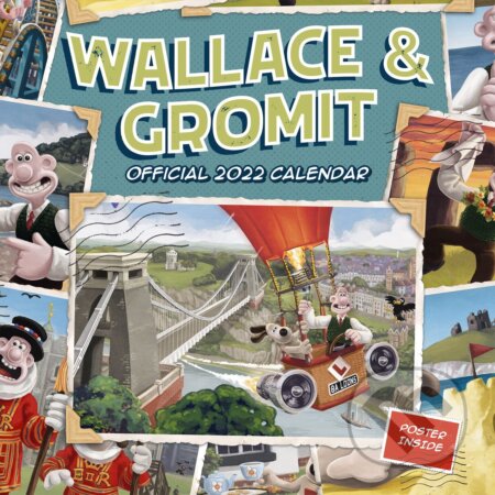 Oficiální kalendář 2022: Wallace & Gromit, , 2021