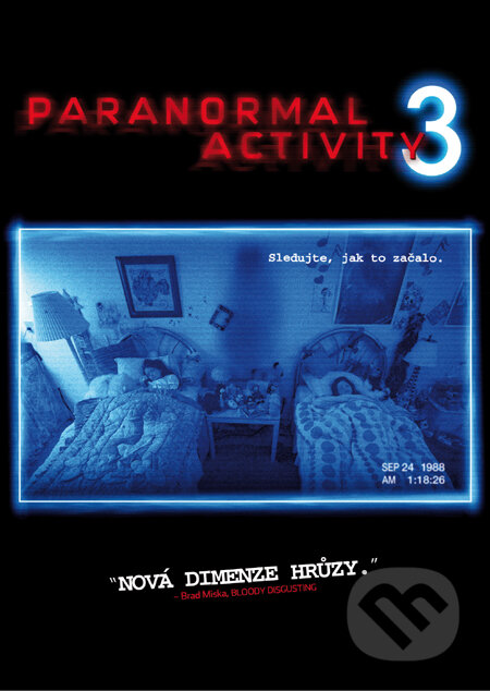 Film: Paranormal Activity 3 (Ariel Schulman a Henry Joost) (DVD). Magicbox, 2011 Film: Paranormal Activity 3 (Ariel Schulman a Henry Joost) (DVD). Magicbox, 2011