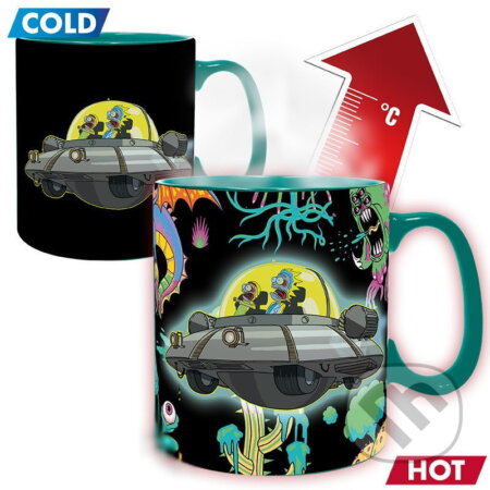 Hrnček Rick and Morty - Spaceship, meniaci sa (ABYstyle). ABYstyle, 2021 Hrnček Rick and Morty - Spaceship, meniaci sa (ABYstyle). ABYstyle, 2021