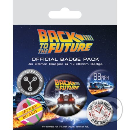 Sada placiek Back To The Future - Delorean (5 ks) (Pyramid International). Pyramid International, 2021 Sada placiek Back To The Future - Delorean (5 ks) (Pyramid International). Pyramid International, 2021