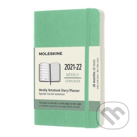 Moleskine Zápisník plánovací 2021-2022 zelený S, Moleskine, 2021
