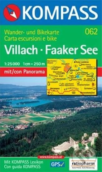 Villach Faaker See 062 / 1:25T NKOM, Kompass, 2013