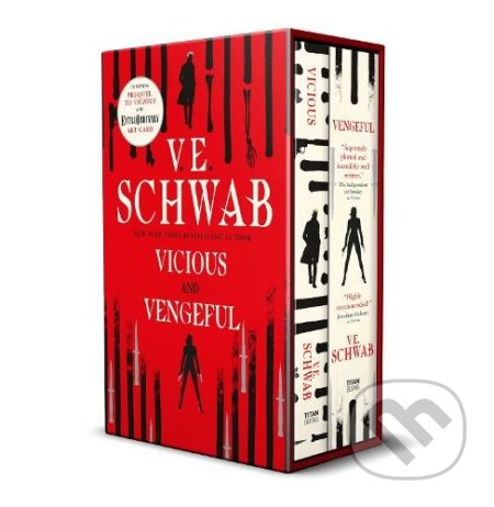 Kniha: Vicious and Vengeful Boxed Set (V.E. Schwab). Titan Books, 2021 Kniha: Vicious and Vengeful Boxed Set (V.E. Schwab). Titan Books, 2021