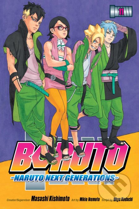 Kniha: Boruto 11 (Masashi Kishimoto a Ukyo Kodachi). Viz Media, 2021 Kniha: Boruto 11 (Masashi Kishimoto a Ukyo Kodachi). Viz Media, 2021